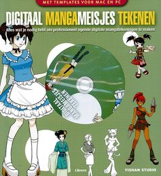 Digitale Manga meisjes tekenen